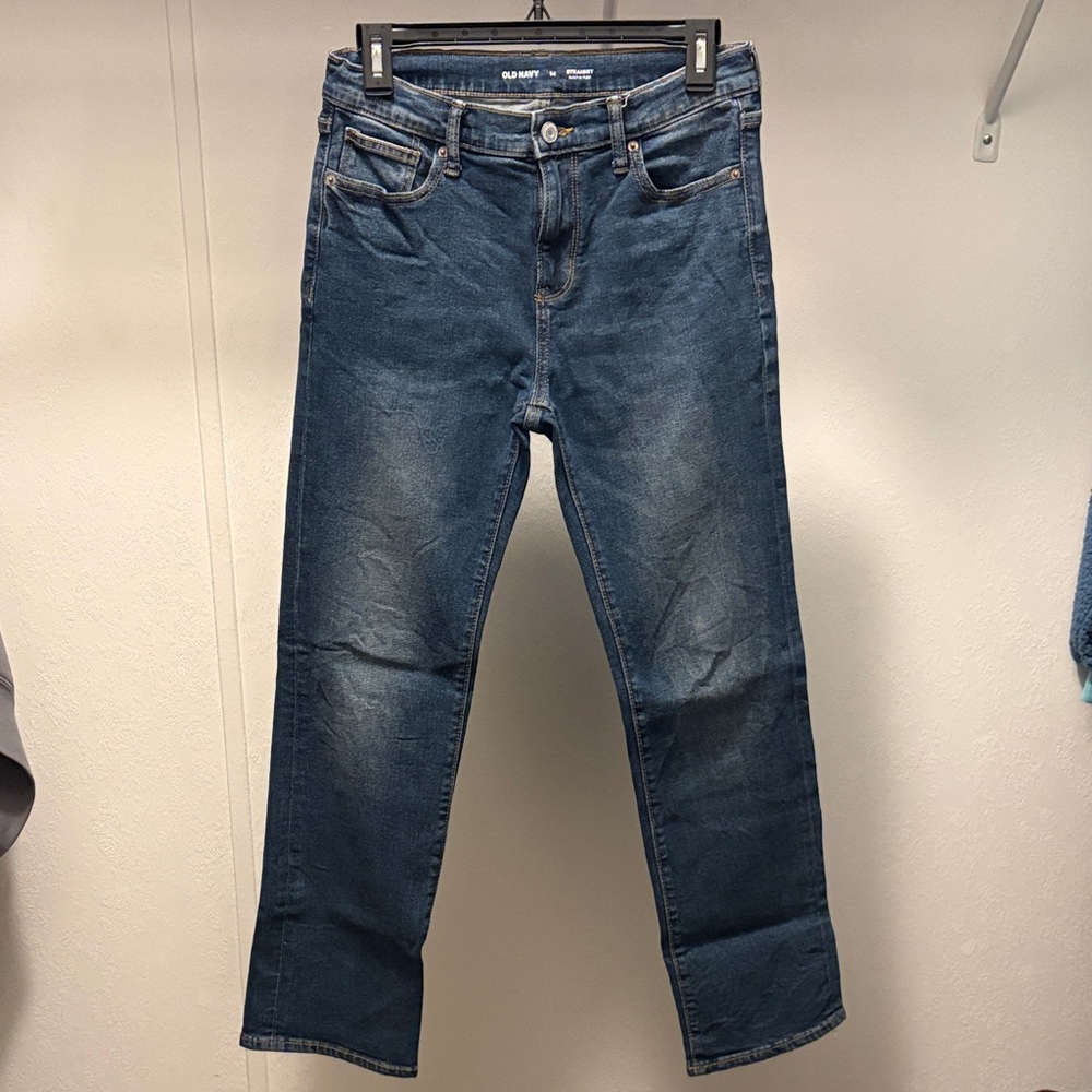 Old Navy Boy's Blue Straight-Leg Jeans Size 14
